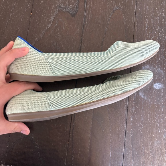 Rothy’s Almond Toe Mint‎ Green Flats Size 9 - Picture 4 of 12